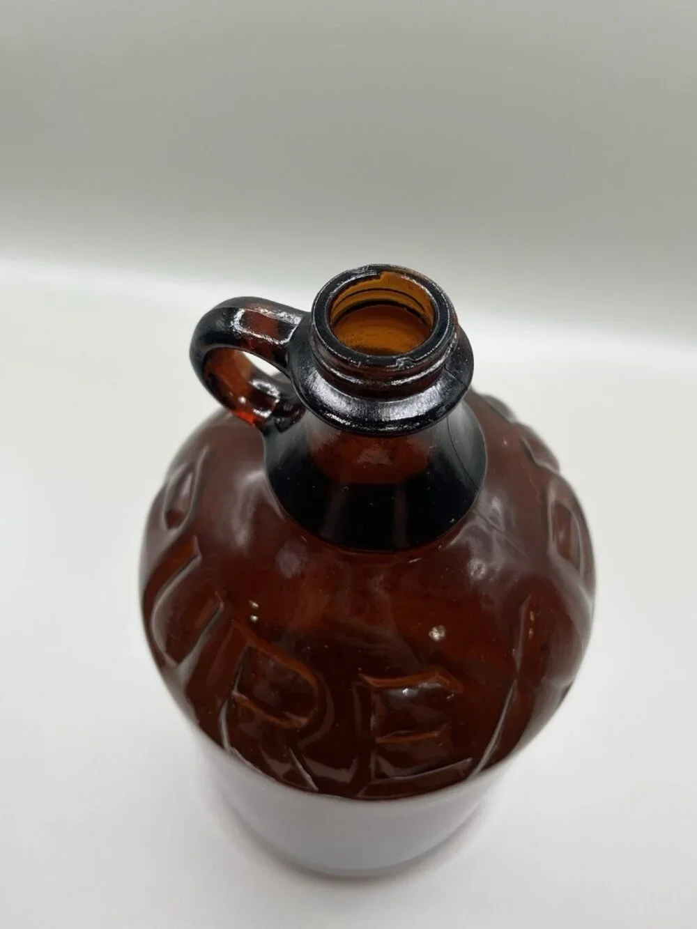 Vintage Purex Amber Glass 1/2 Gallon Bleach Jug Bottle Farmhouse Apothecary